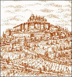Frammento stampa castello Longhi - Fumone